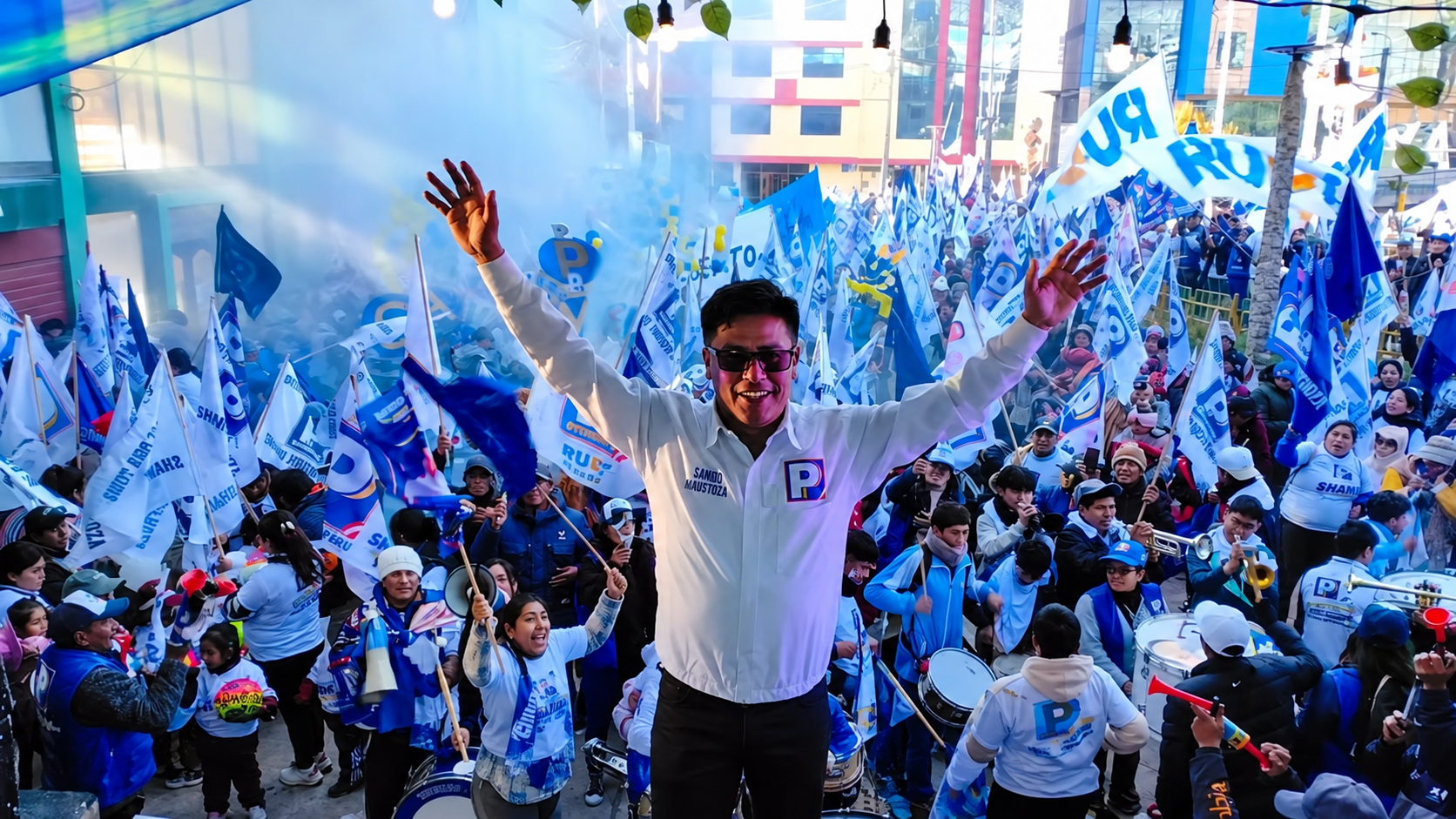 Multitudinario cierre de Campaña: Samuel Hinostroza